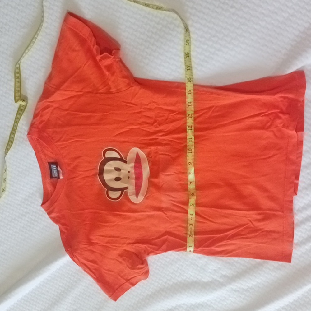 H Paul frank Women's orange monkey graphic t-shirt